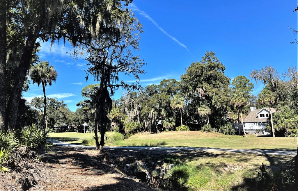 Overlooking Shipyard Golf Course at Shipyard Oceanfront Resort