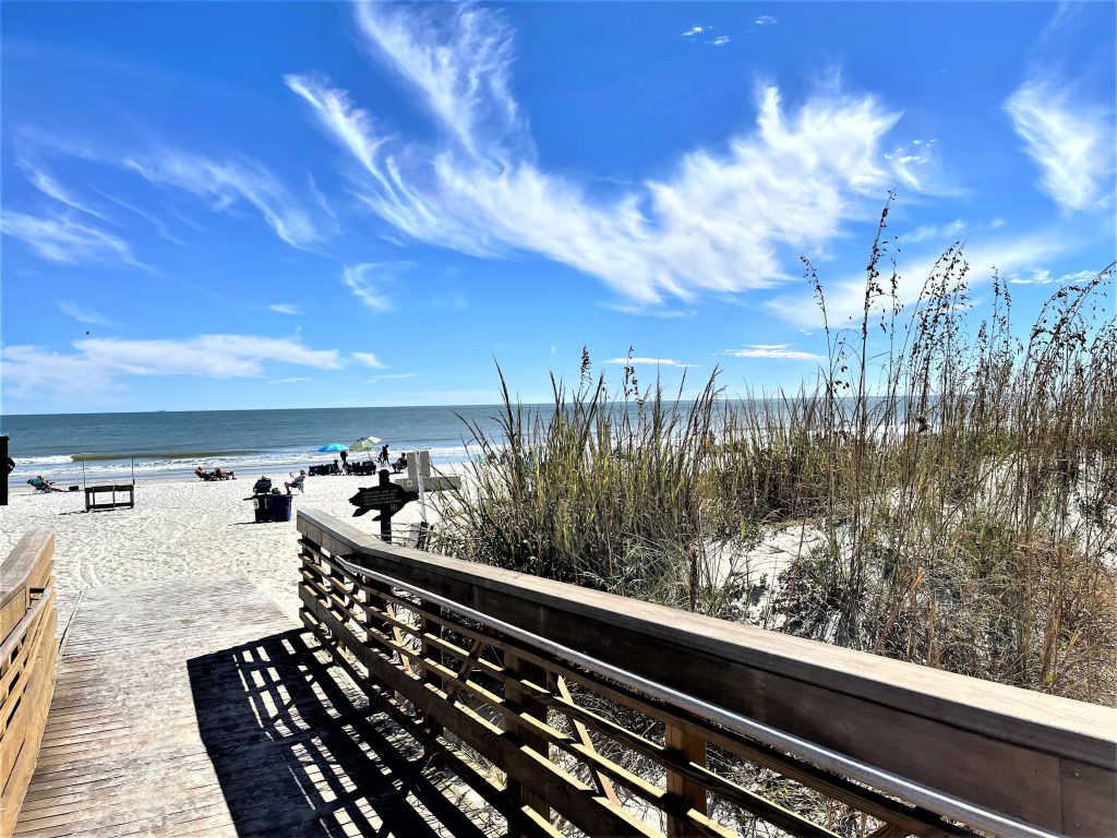 Shipyard Beach Entrance at Shipyard Oceanfront Resort