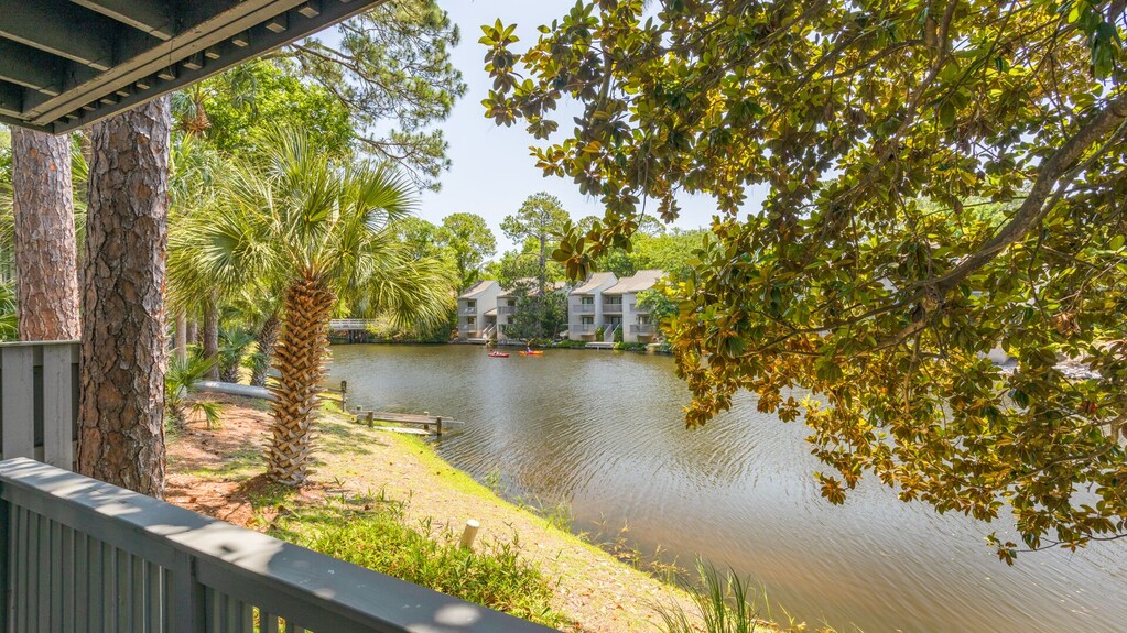 Palmetto Dunes Lagoon View from Private Deck