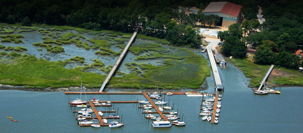 Aerial View of Broad Creek Marina