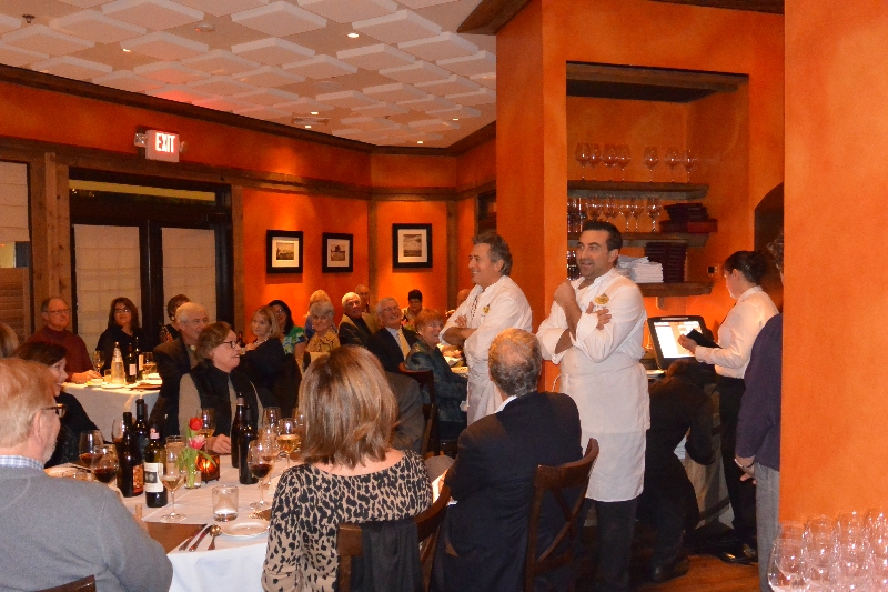 Guests and chefs at the Ombra Cucina Italiana