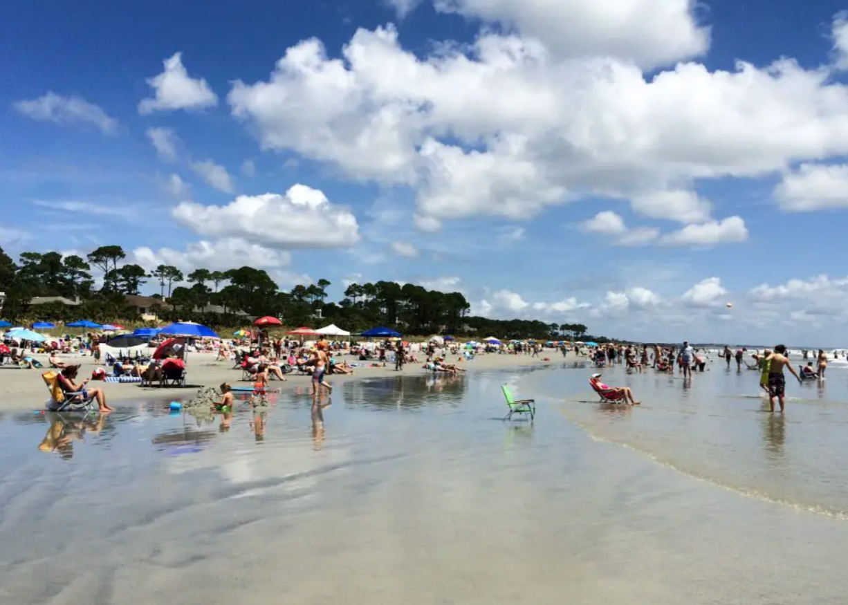 4th of July picnic on the beach Hilton Head