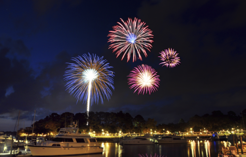 Fireworks on Hilton Head this 4th of July