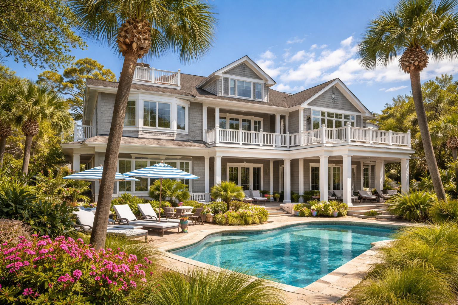 Coastal vacation rental home in Hilton Head Island prepared for the spring season